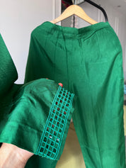 Hetal Handwork Dress- Green