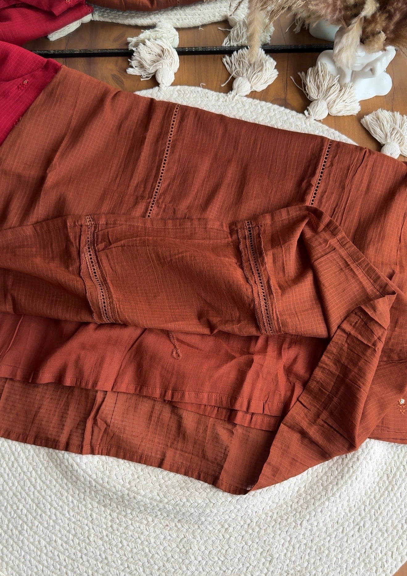 Anjali Kota Doriya Dress-Brown