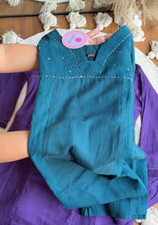 Riya Cotton With Kota Doriya Dupatta - Blue