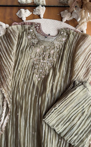 Kirthana Handwork Kaftan- Green