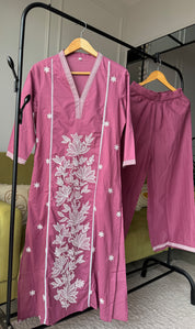 Neelam Cotton Embroided Drees