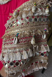 Gita Zari Work Gown Set- Pink