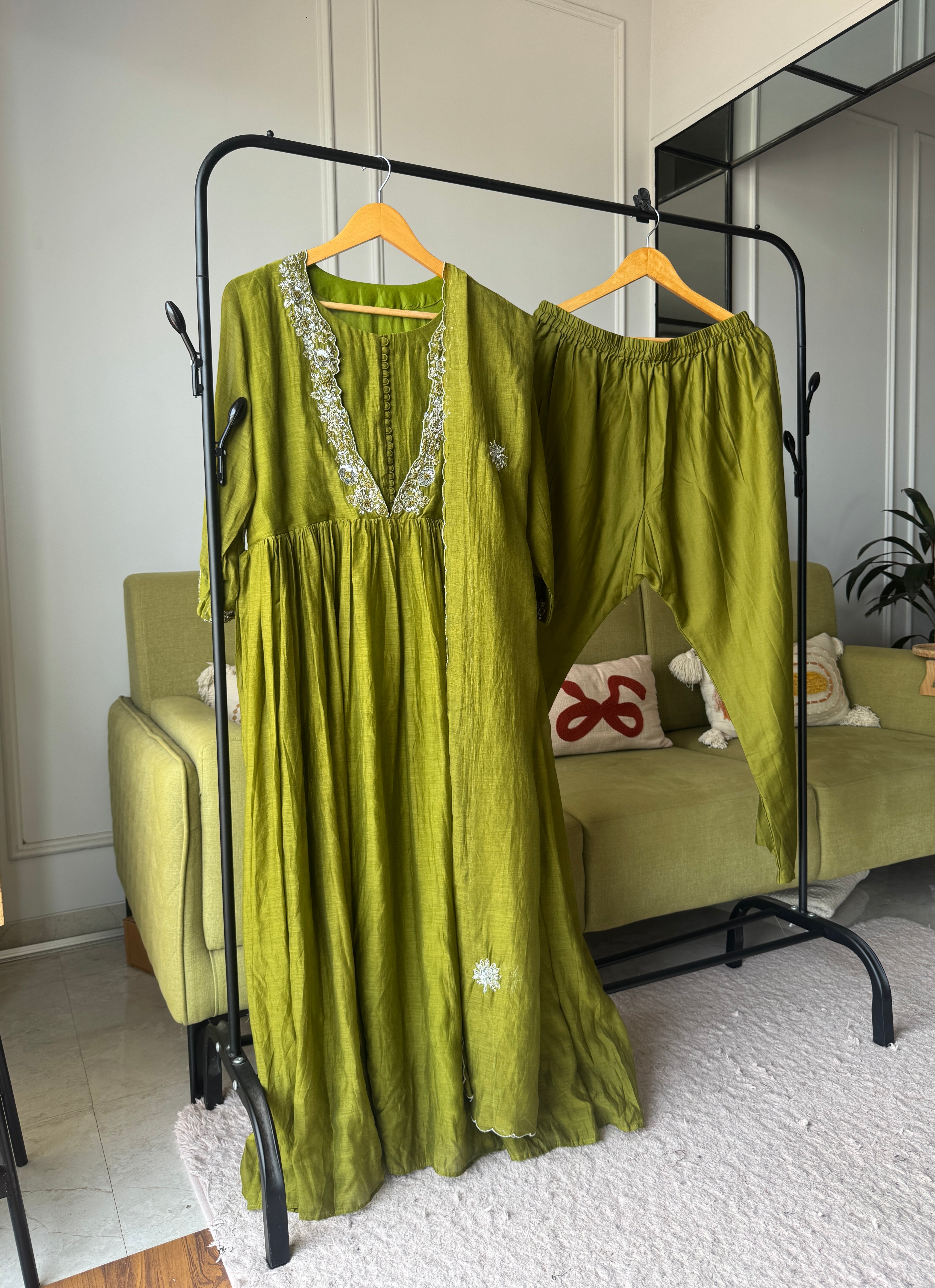 Pralambika Designer neck anarkali dress