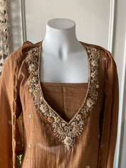 Twinkle buster with short kurta plazo  on dupatta