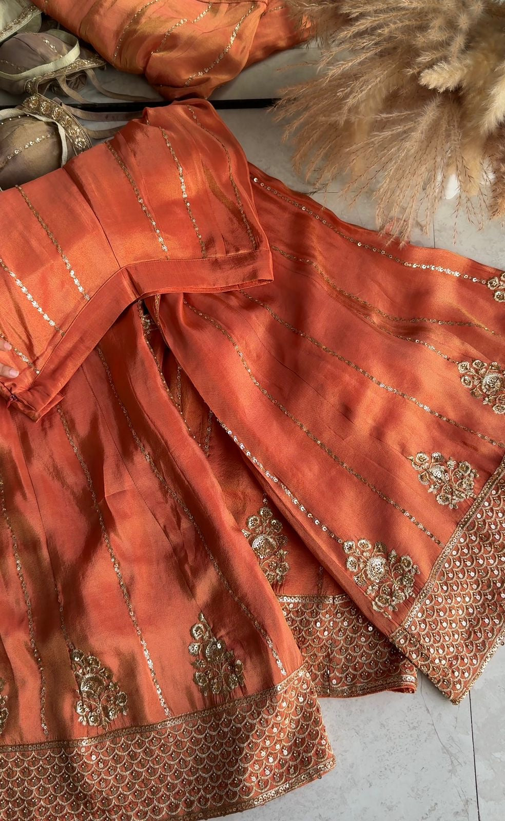 Shaurya Padded Corset Style Top With Sharara and Dupatta