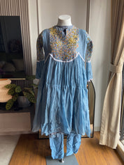 Devika short dress with pant mulchanderi