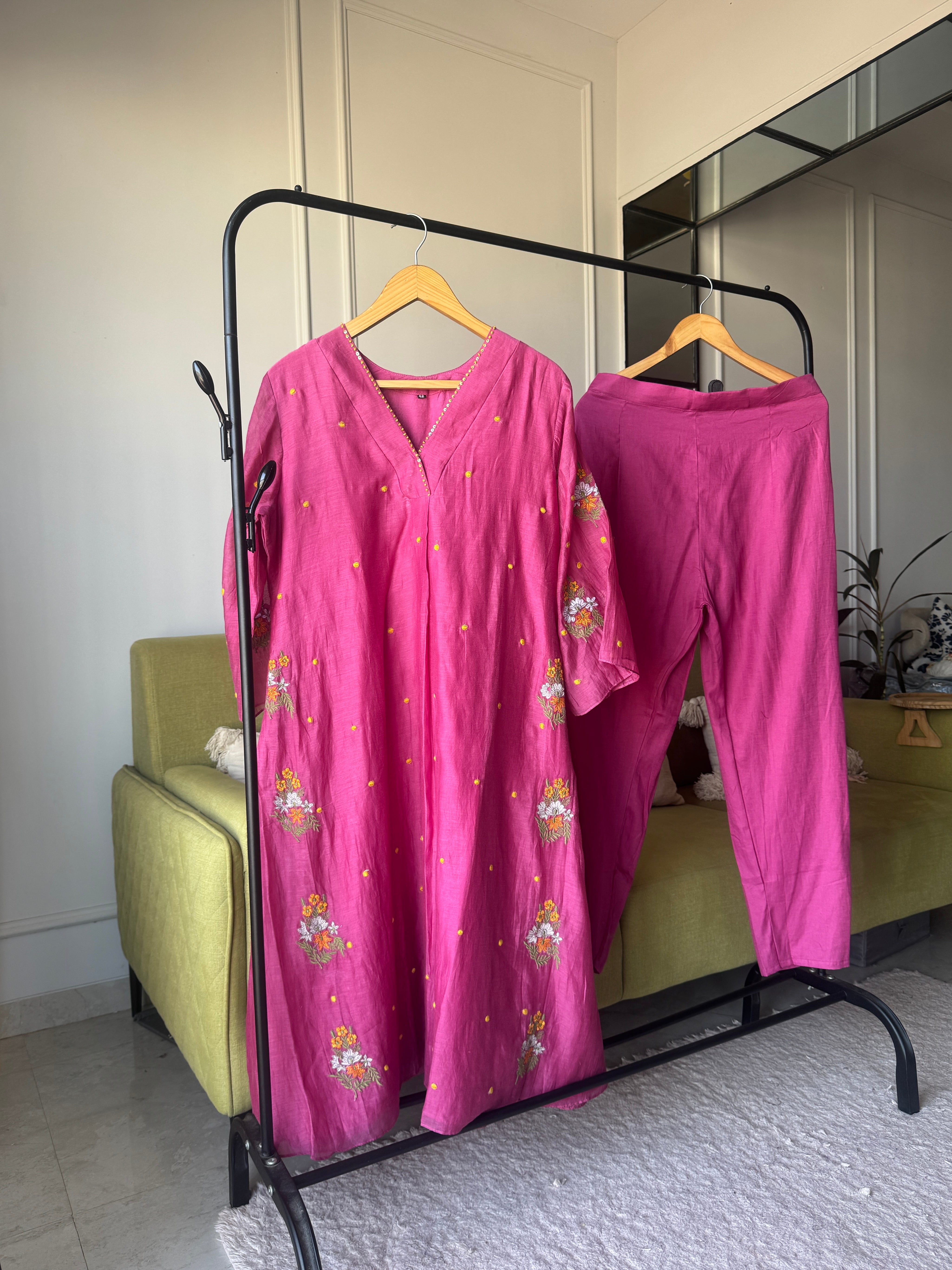 Roshini Mul Chanderi 2 Piece Set (Pre Order 15 Days)