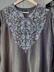 Shakti Handwork Dress- Brown