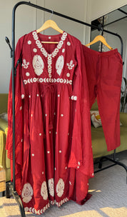 Sashi Embroided Cotton Dress