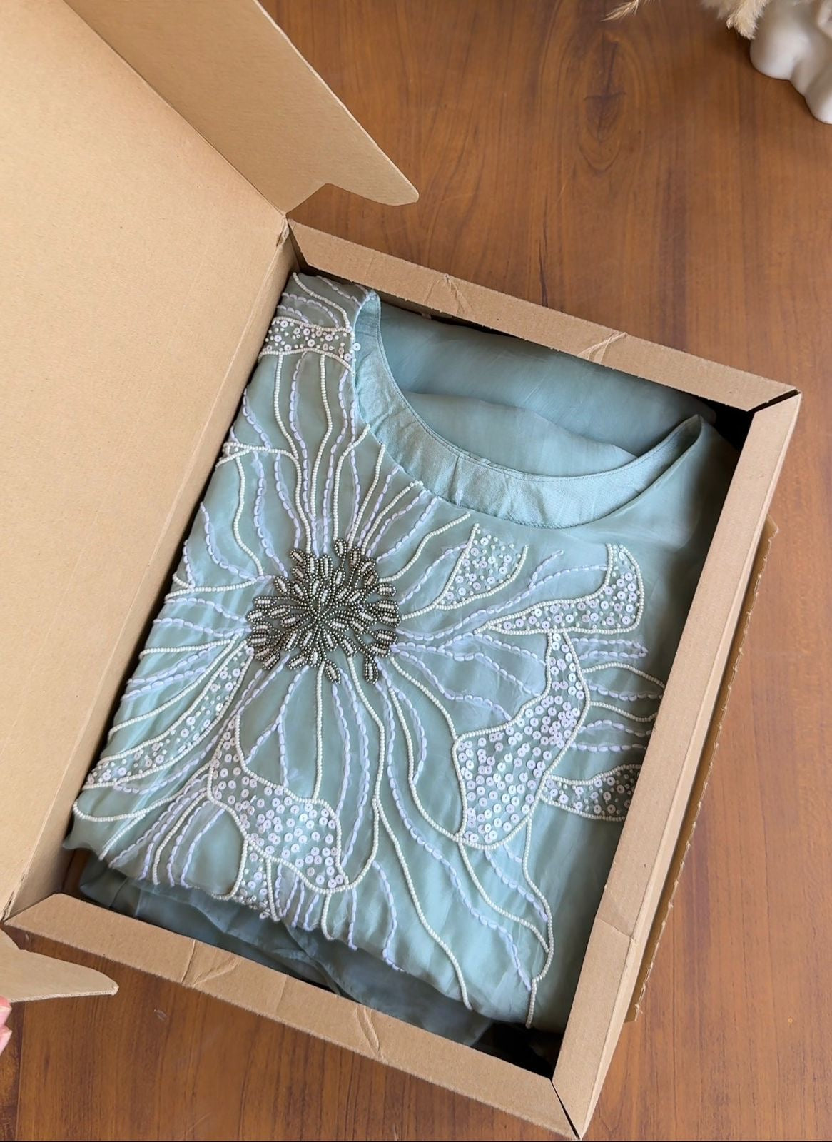 Nysa Handwork Coords  -Powder Blue (Make to Order)