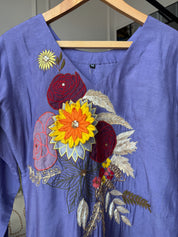 Janvi Embroided Dress- Lilac