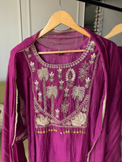 Pratima Mul Chanderi Handwork Dress