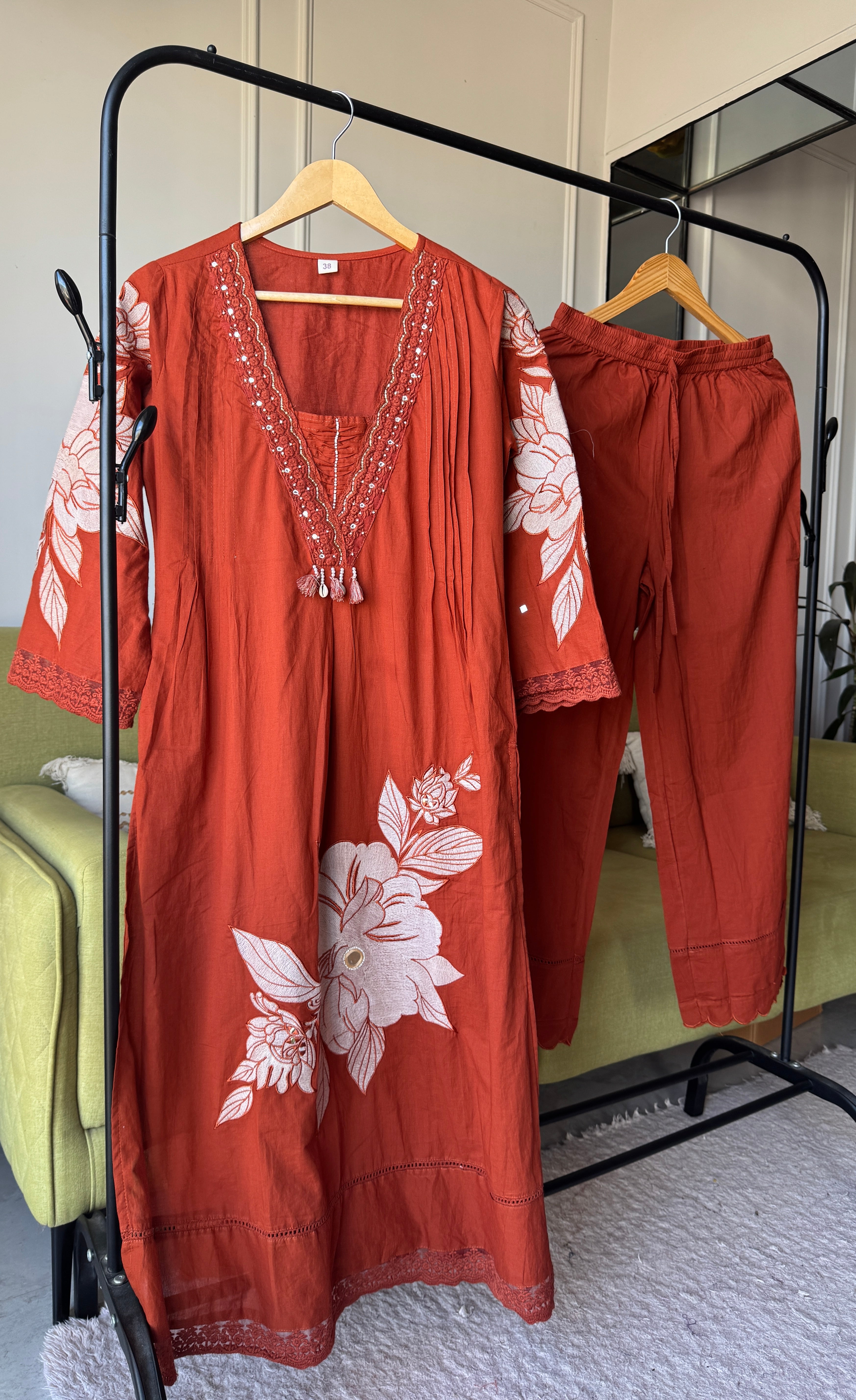 Aakriti Embroided Cotton Dress