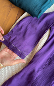 Riya Cotton With Kota Doriya Dupatta - Purple