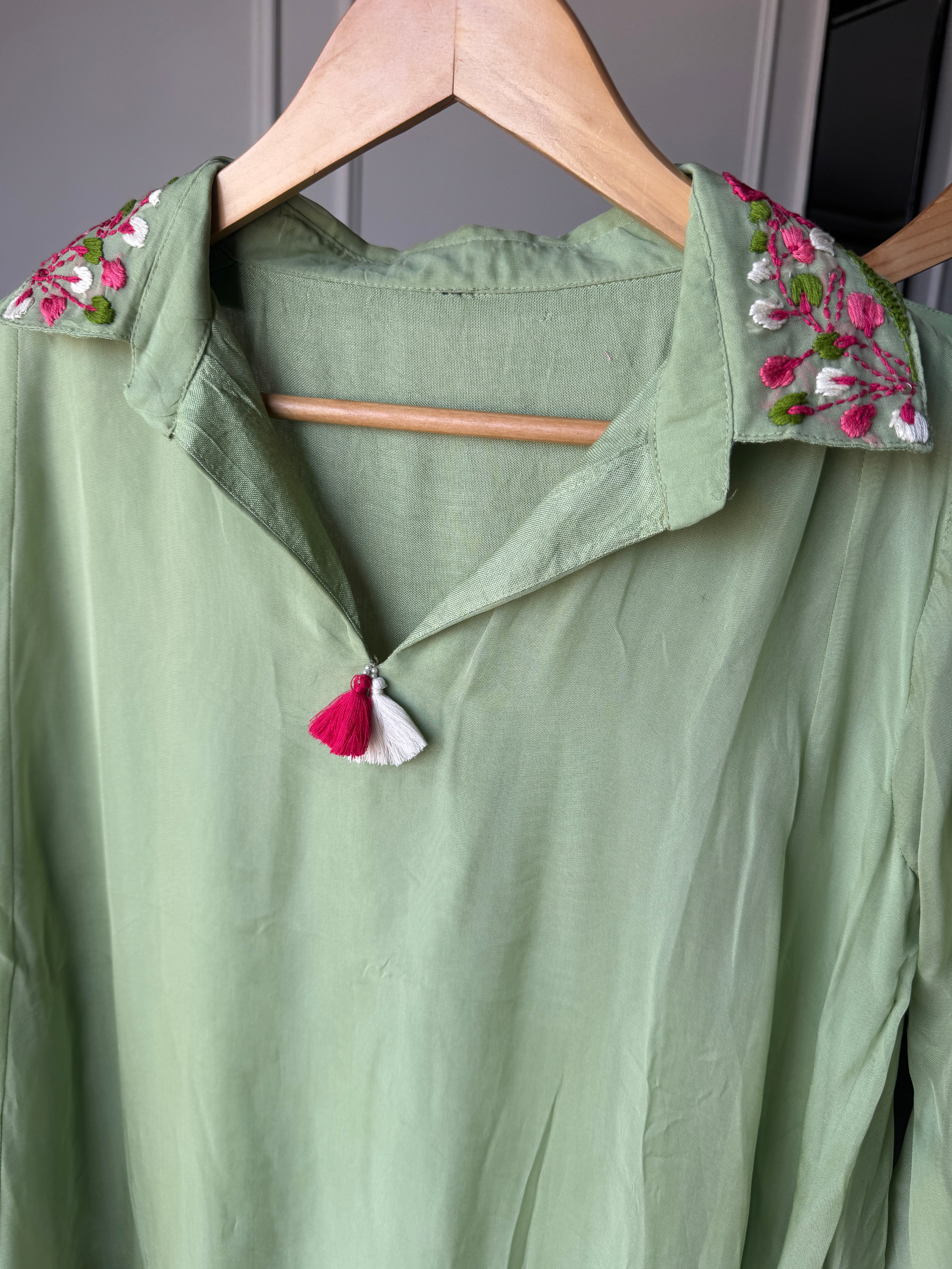 Sonika Embroided Oranganza Coord Set