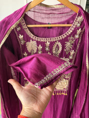 Pratima Mul Chanderi Handwork Dress
