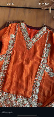 Mausami Mirror Work Farshi Salwar Dress