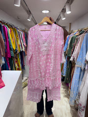 Embroided Coord set - Pink