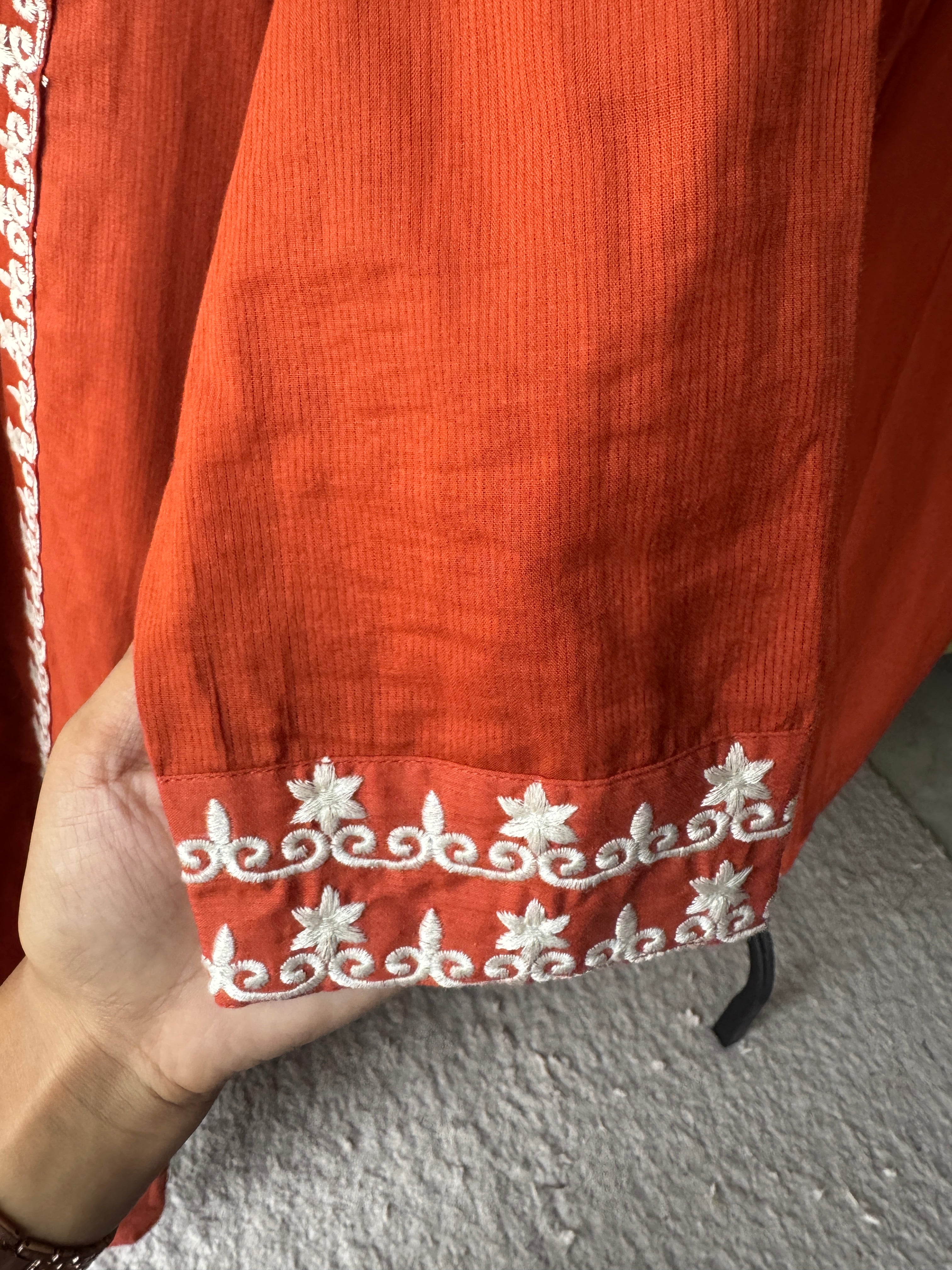 Smital Embroided Side Cut Dress