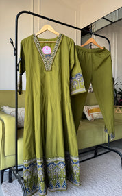 Sneha V Anarkali Dress- Green
