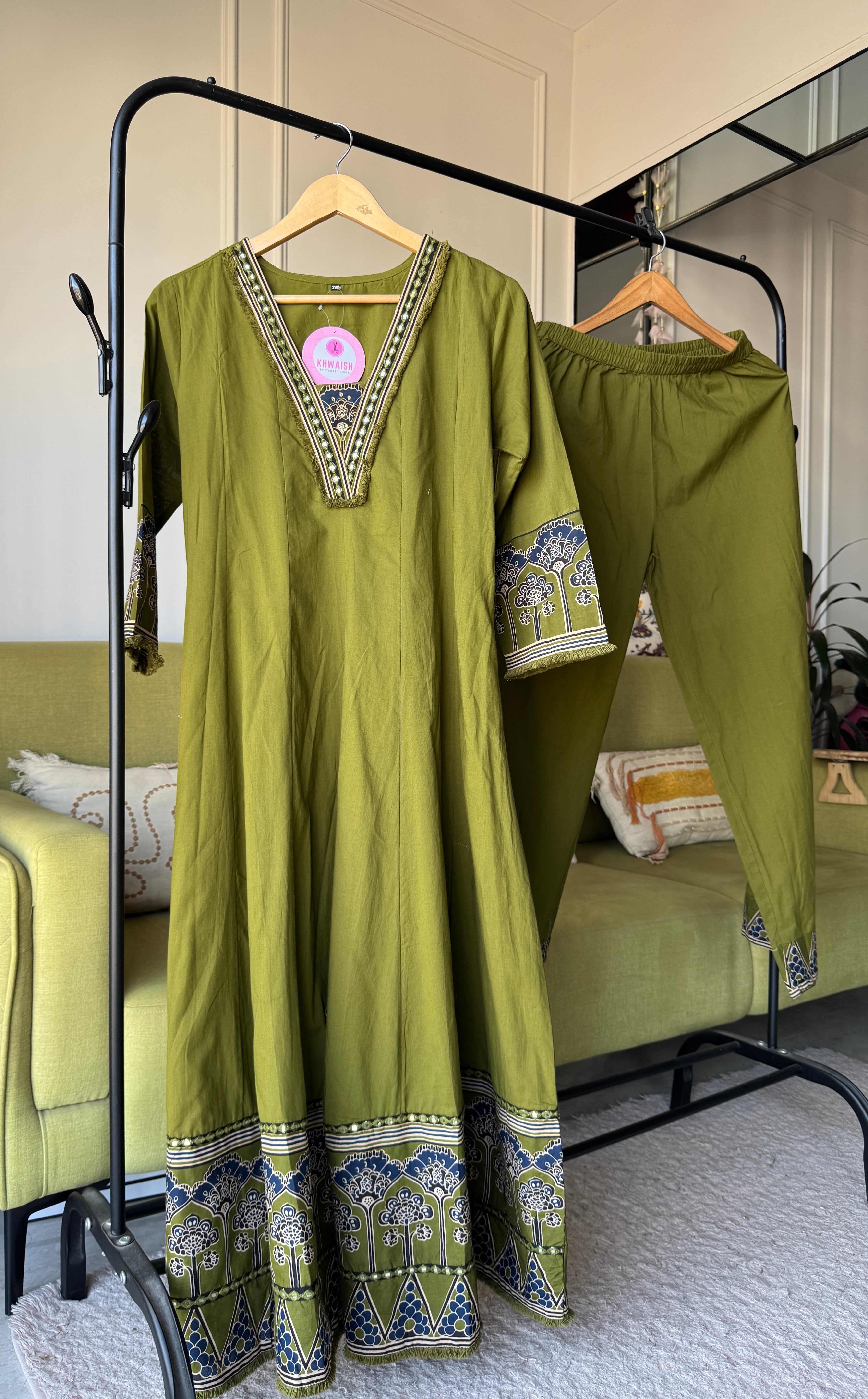 Sneha V Anarkali Dress- Green