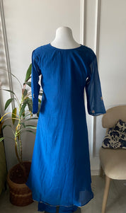 Rashi Angrakha Aline Dress-Blue