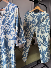 Mahi Cotton Flex Coord Set - Blue