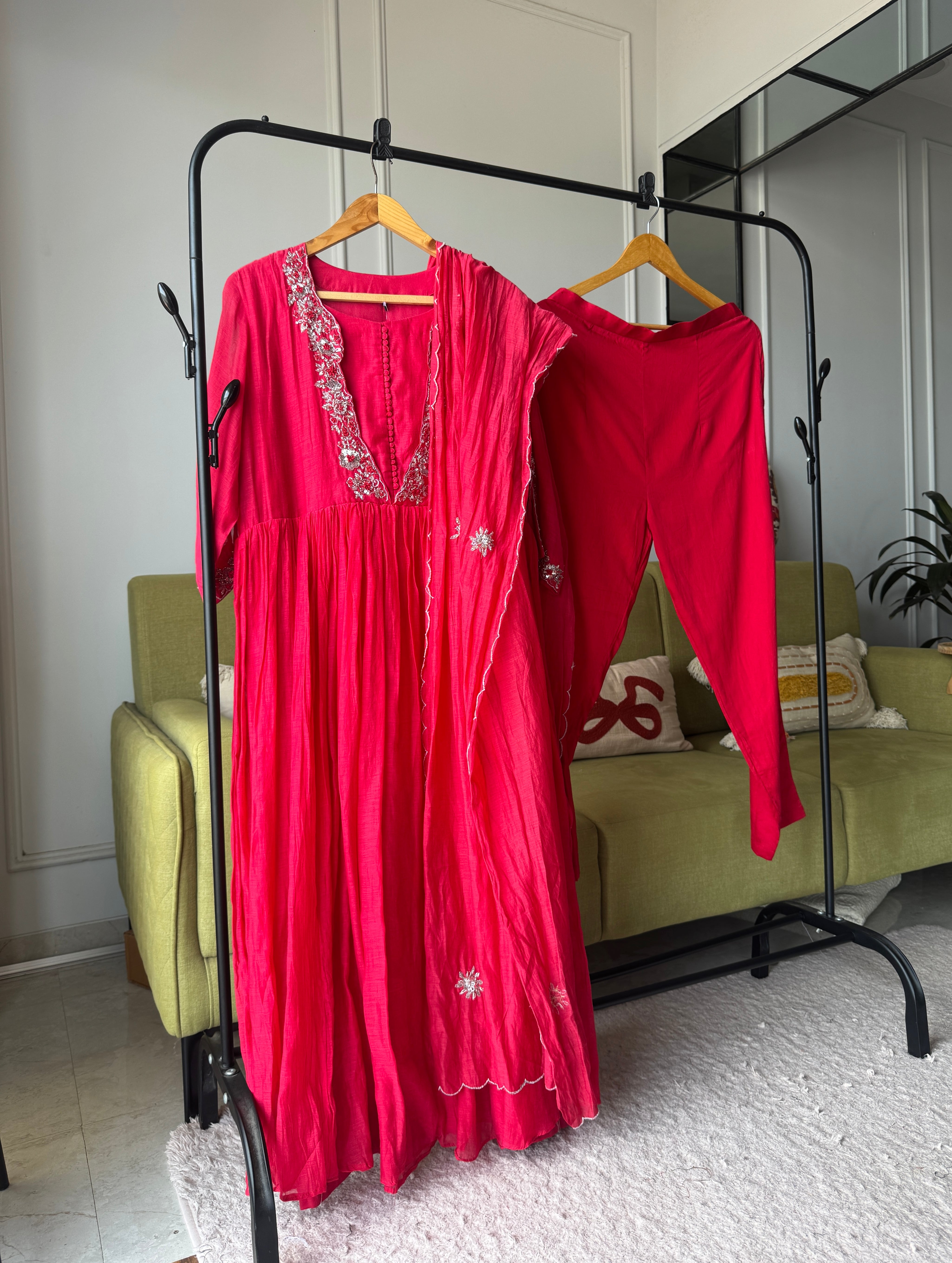 Pralambika Designer neck anarkali dress