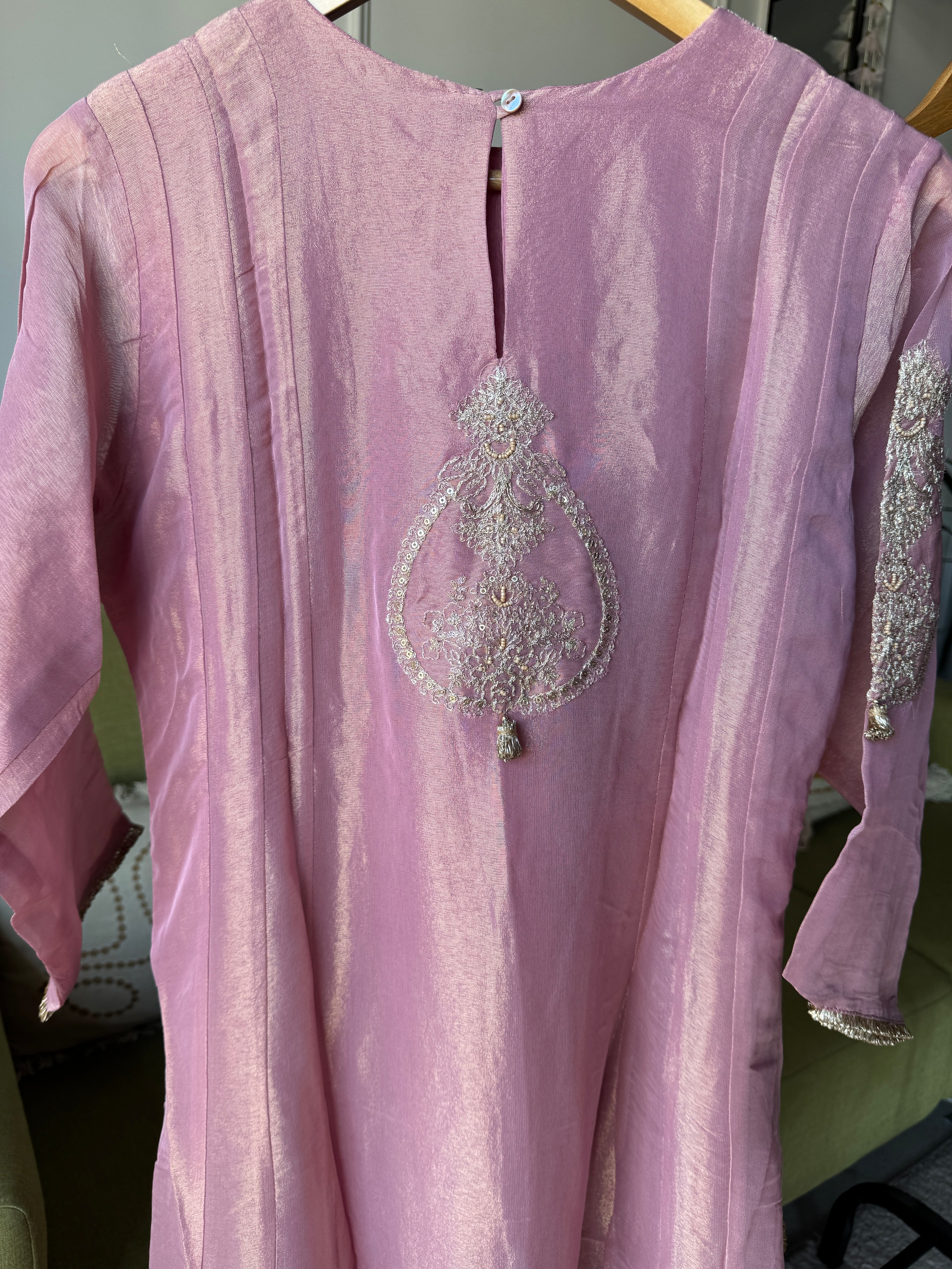 Prapti Tissue Zari Work Dress