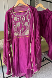 Pratima Mul Chanderi Handwork Dress