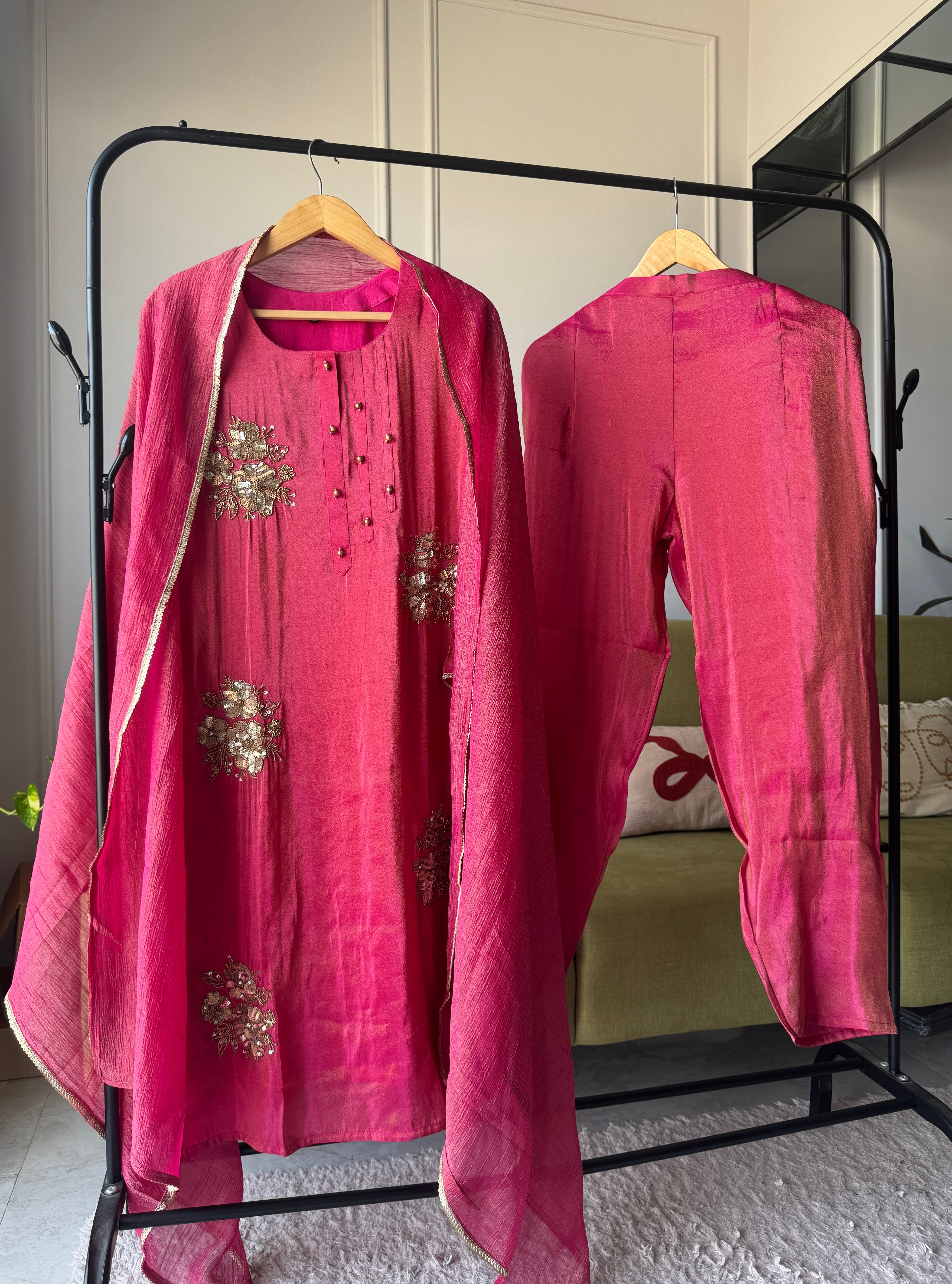 Swara tissue organza dress
