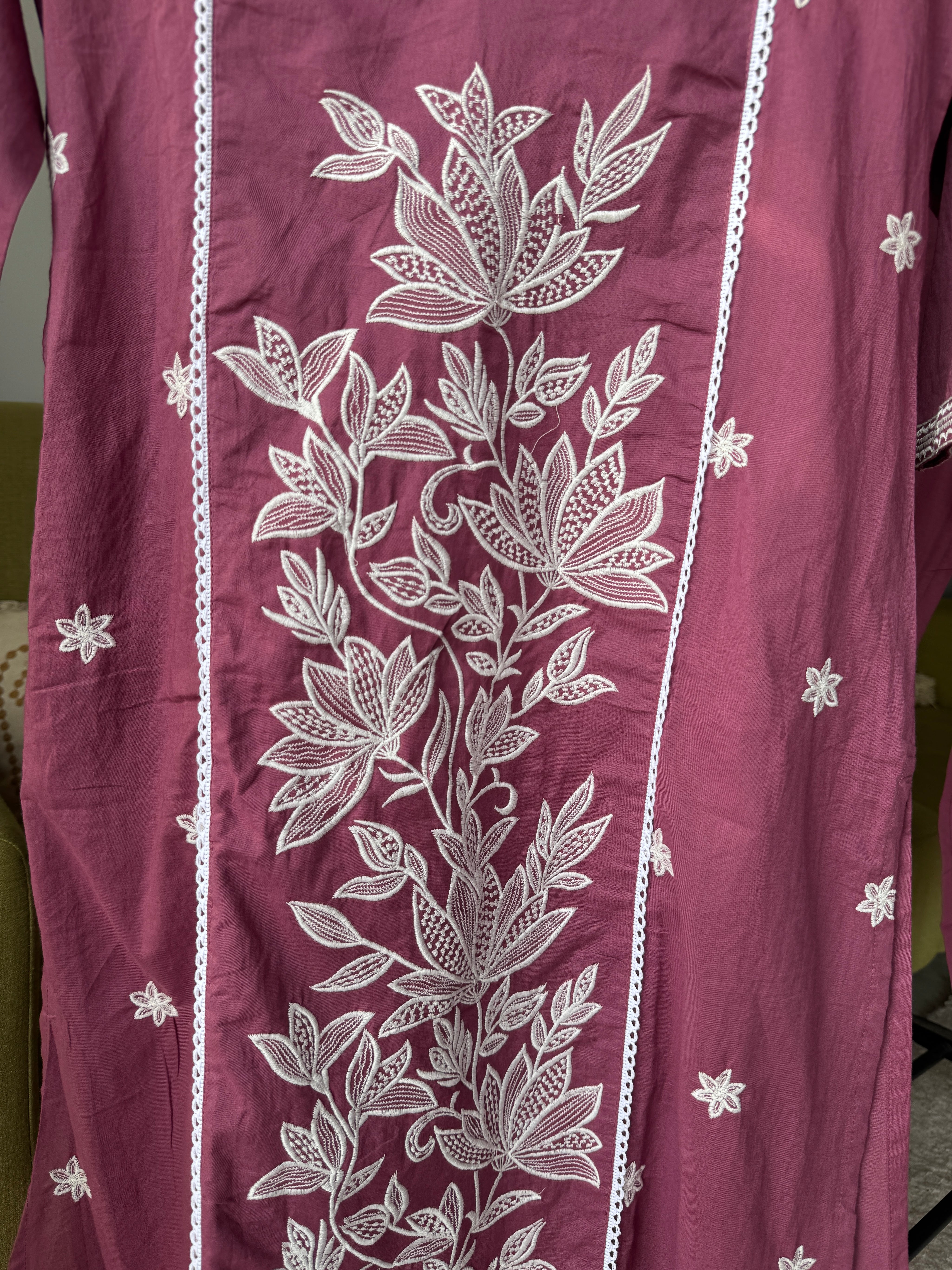 Neelam Cotton Embroided Drees