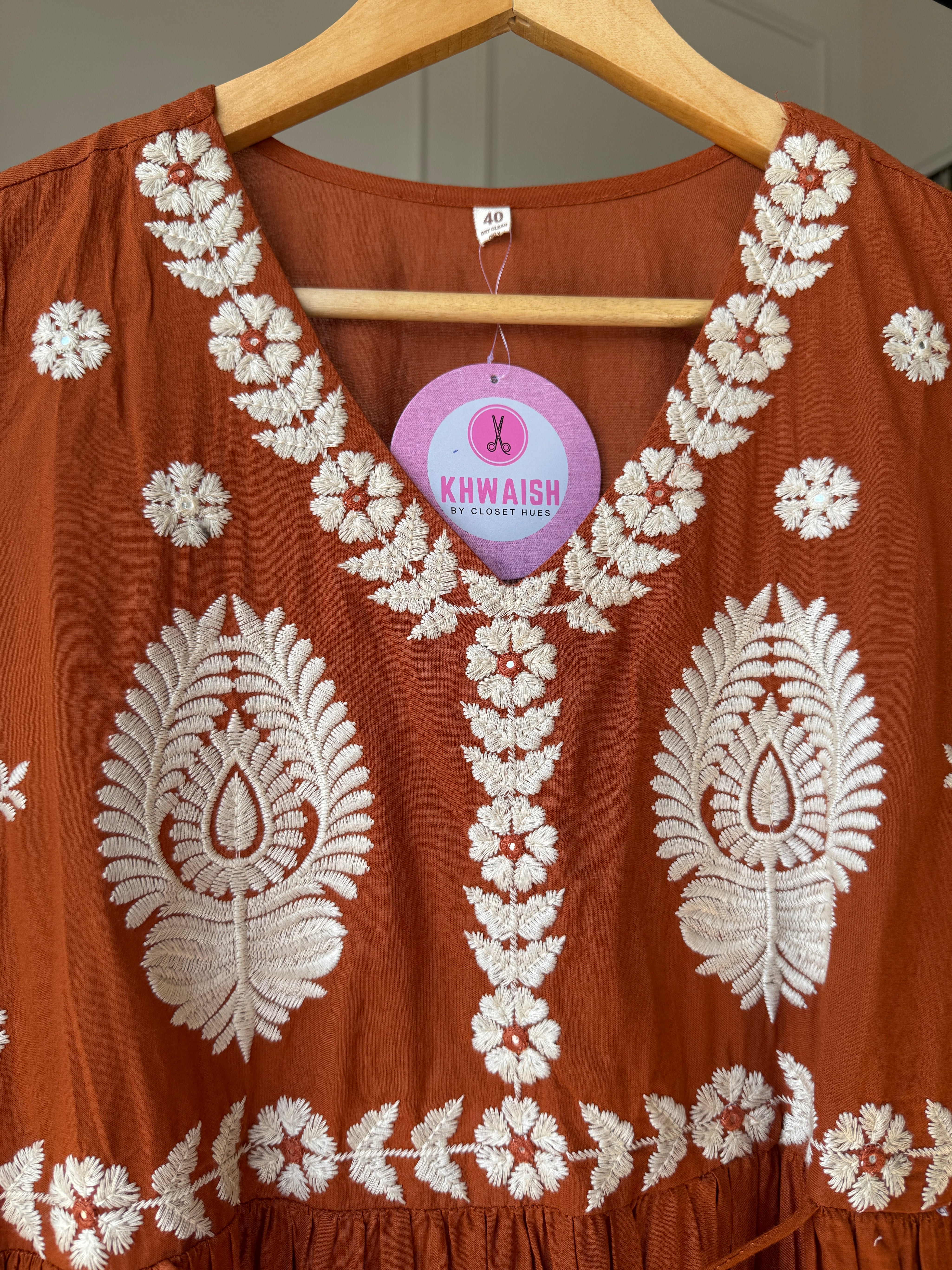 Sashi Embroided Cotton Dress