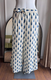 Kimaya Printed Cotton Dress- Blue