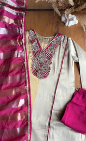 Moksha Handzardoshi Work Dress- Pink