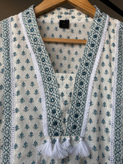 Pihu Bell Sleeves Print Cotton Dress