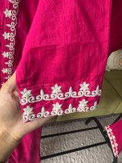 Smital Embroided Side Cut Dress