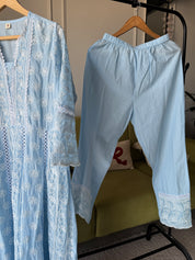 Payal Lakhnawi Anarkali Dress- Sky Blue