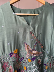 Saheli anghrakha hand work dress