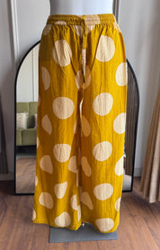 Saloni Polka Dot  Cotton Pocket  Coords- Yellow