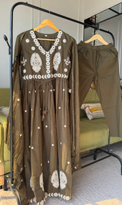 Sashi Embroided Cotton Dress