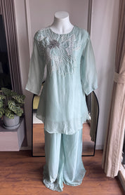 Nysa Handwork Coords  -Powder Blue (Make to Order)
