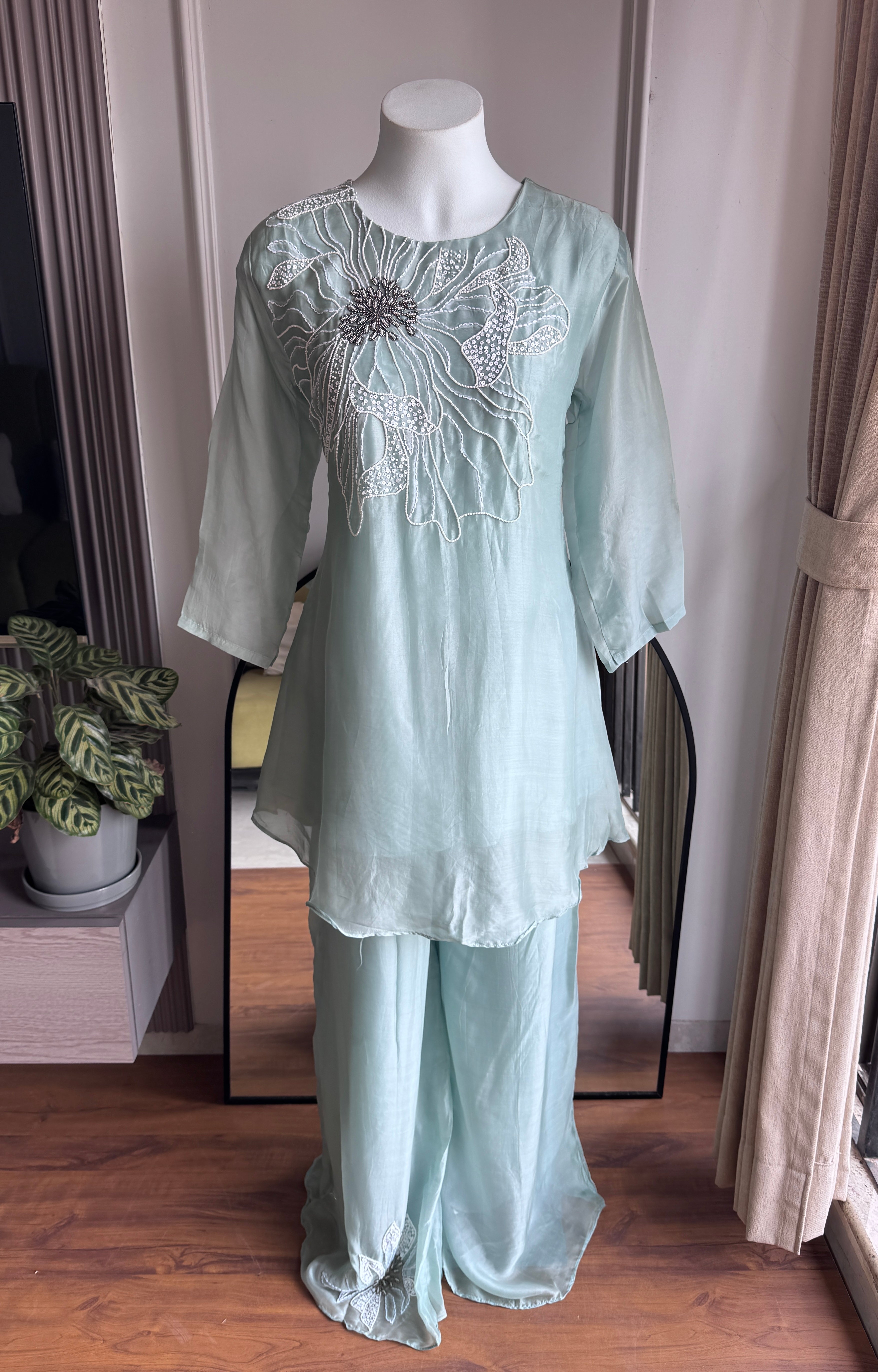 Nysa Handwork Coords  -Powder Blue (Make to Order)