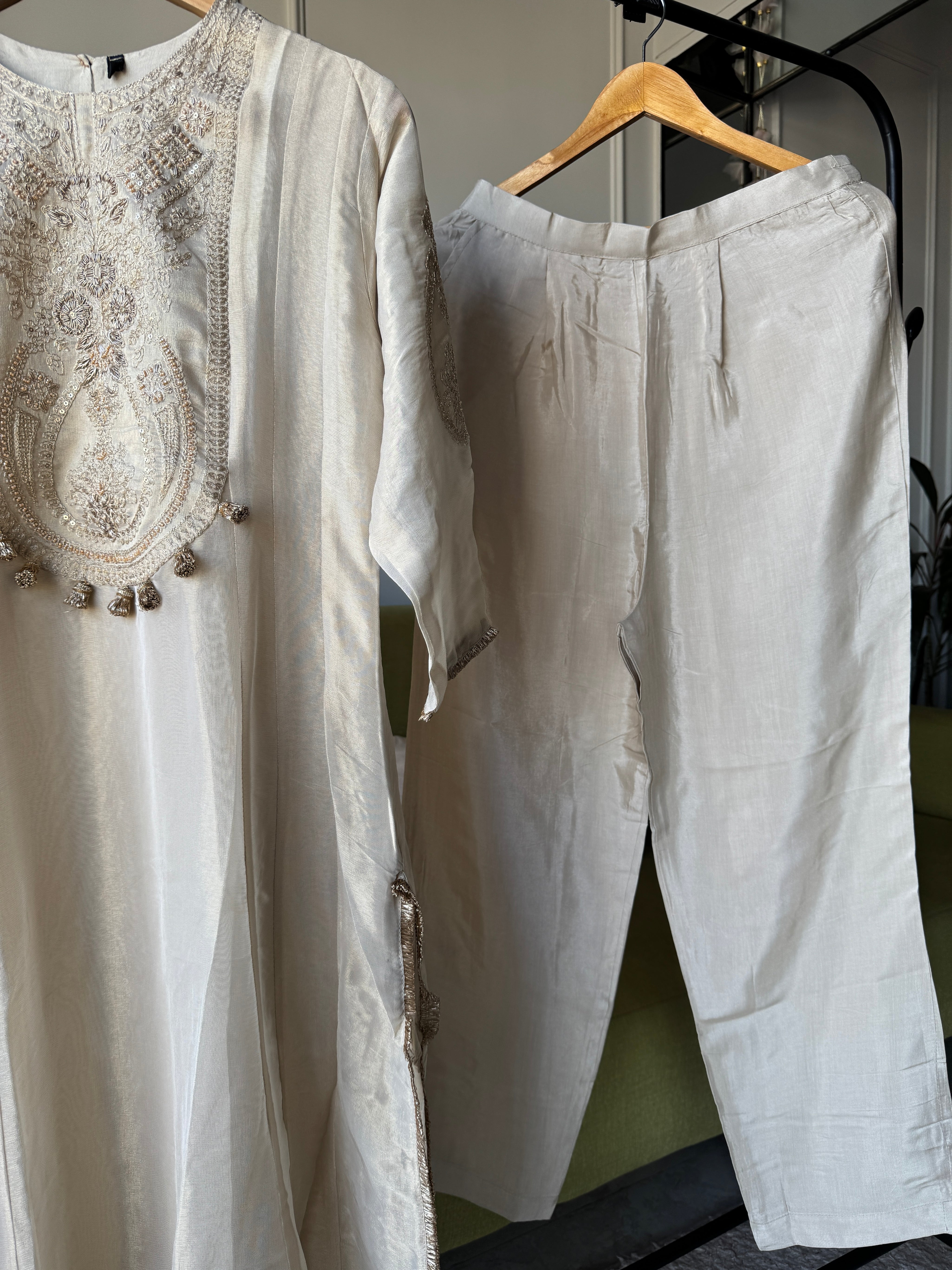 Prapti Tissue Zari Work Dress