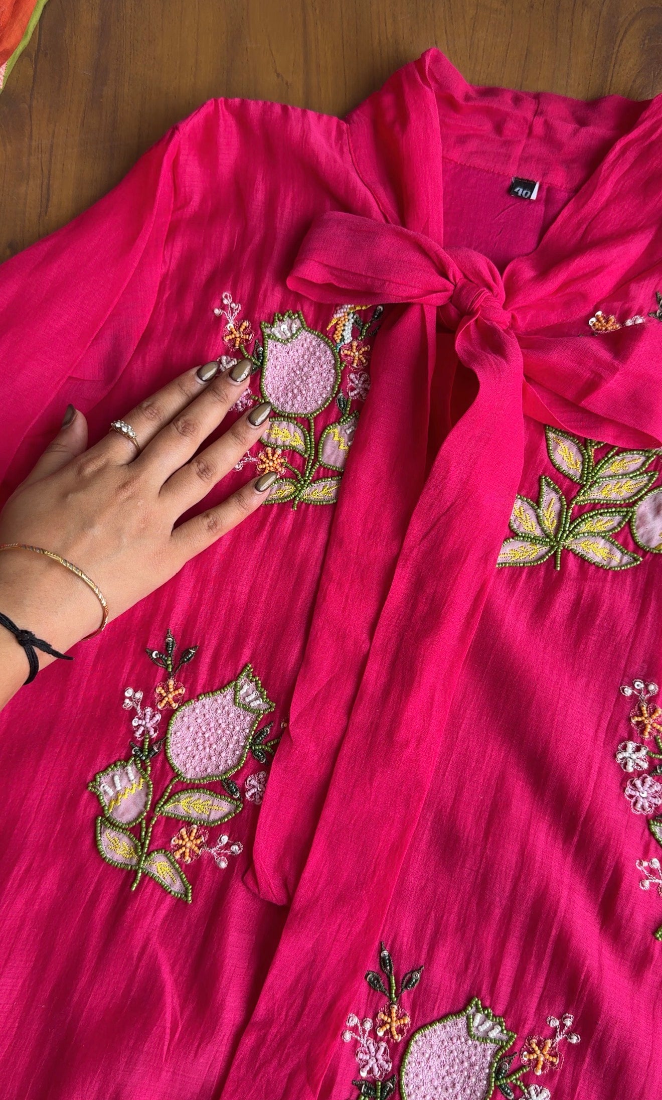 Dhyana Handwork Coords-Pink