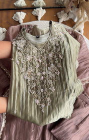 Kirthana Handwork Kaftan- Green