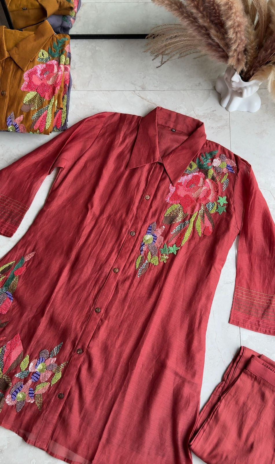 Tara Mul Chanderi Coord Set (Pre Order 10 Days)