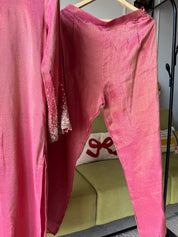 Kalpna Sequin Work Tissue Aline Kurta And Plazzo Set