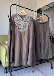 Shakti Handwork Dress- Brown