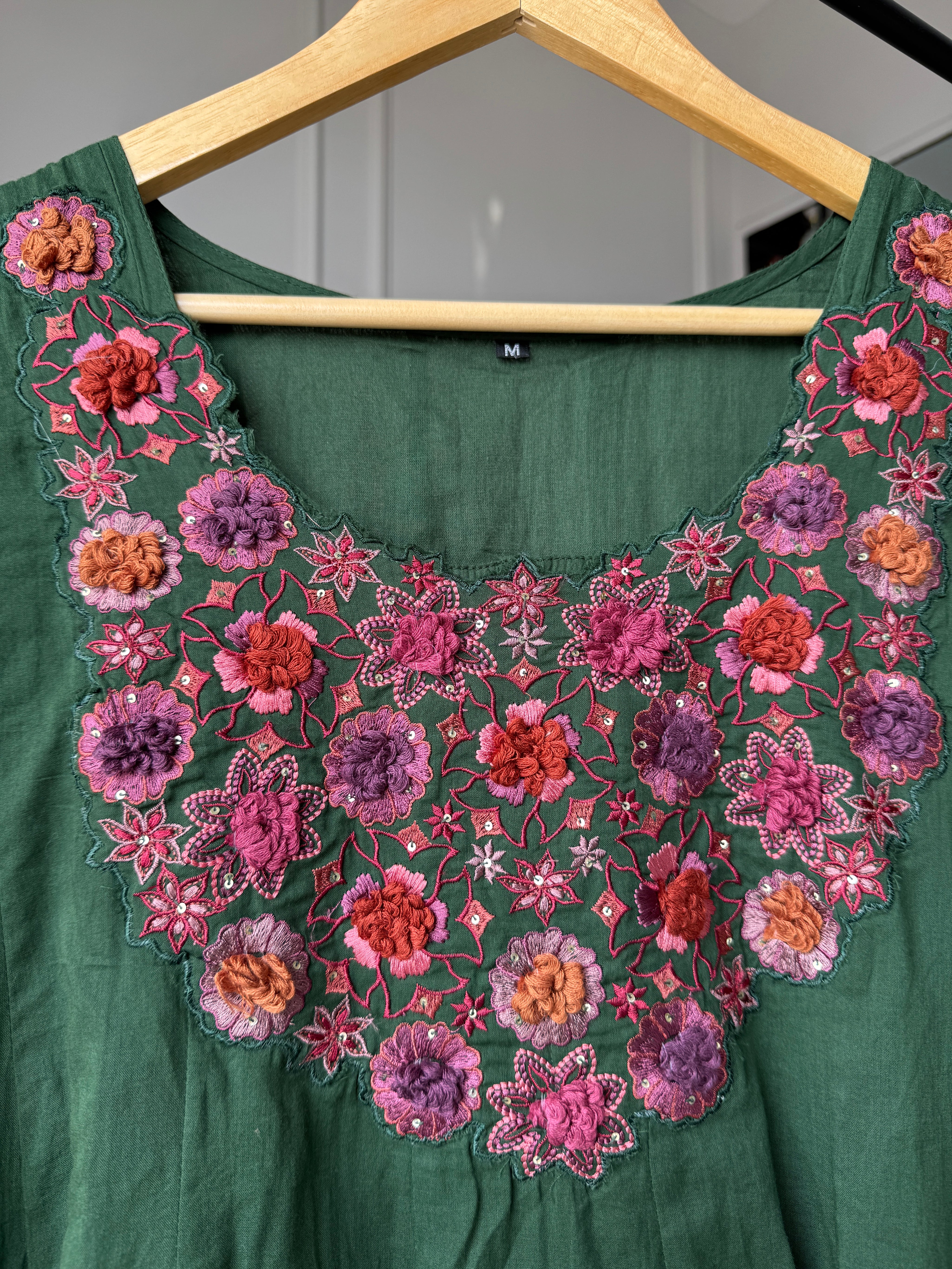 Shobha French Knot Cotton Dress